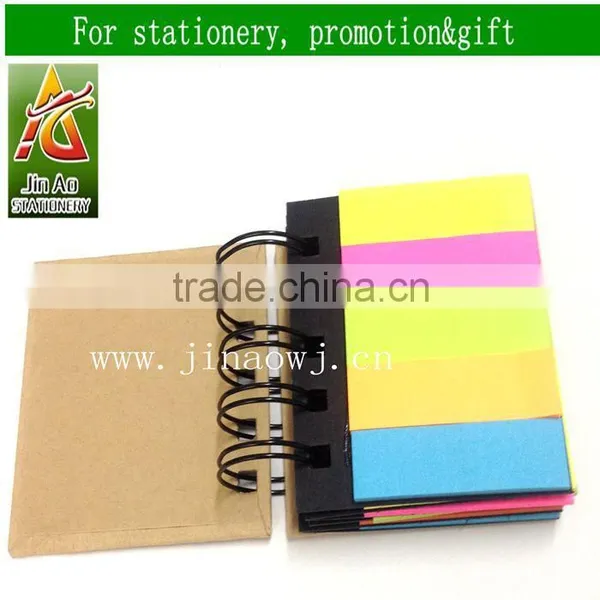 Spiral Sticky Note Book With Flags photo-2