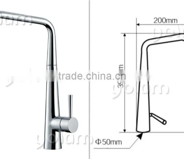 YL02329 New Design Single Handle Brass Kitchen Mixer photo-2