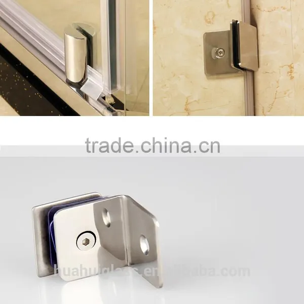2015 Frameless Neo-angled Toughened Glass Fold Shower Cabin photo-4