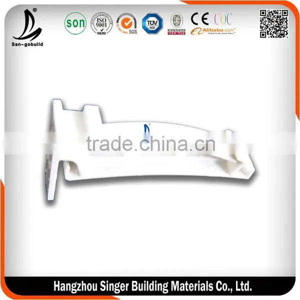 Plastic K-style Logo Printed 5.2'' Rainwater Drainage PVC Square Gutter photo-2