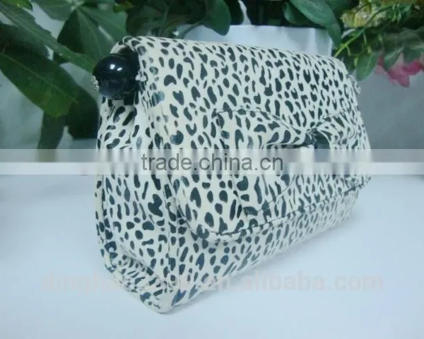 2016 New Arrival Makeup Bag Leopard Print PVC Cosmetic Bag Sexy Lady Bag With Mirror photo-3