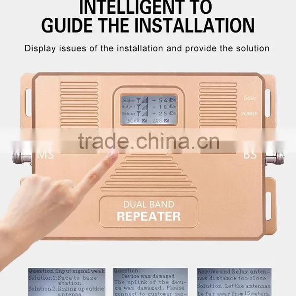 1800/2100mhz 2G/4G Cellular Signal Booster With LCD Display photo-2