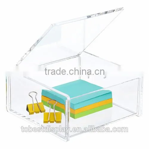 Handmade High Clear Rectangle Storage Small Acrylic Box/acrylic Cosmetic Box/clear Acrylic Box With Dividers With Lid photo-5