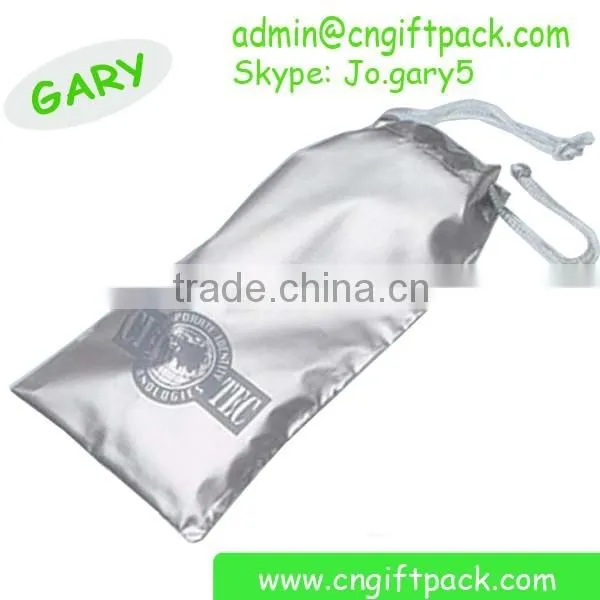 Custom Logo White Satin Packaging Bags for Gift photo-6