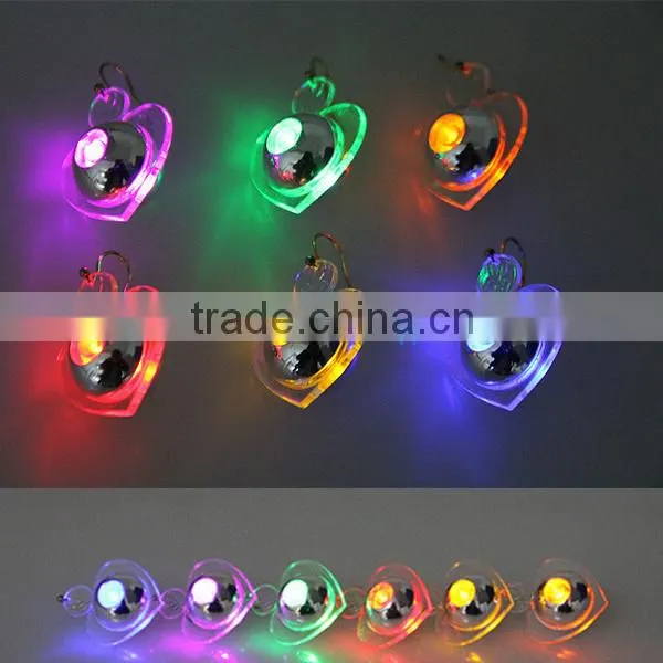 New Fashion Glowing Crystal LED Earrings Pair For Party Ball Festival Products photo-6