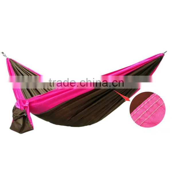 Portable Outdoor Swing Fabric Camping Hanging Hammock Parachute Bed Parachute Nylon Hammock photo-6