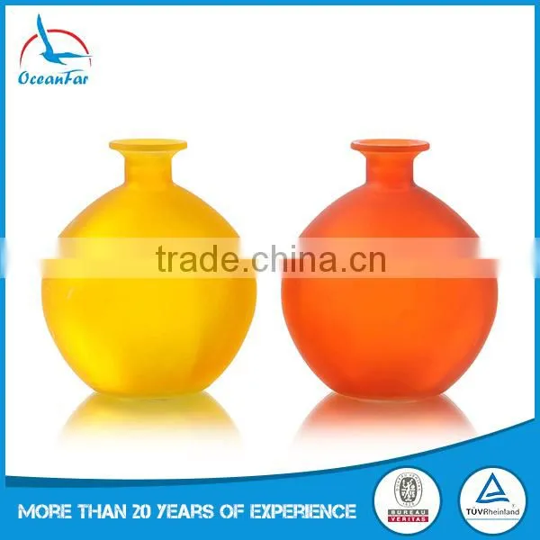Globe Shape Retro Antique Color Glass Vase