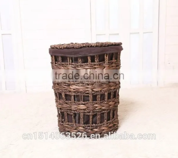 Lundry Hampers Basket,tattan Eco-friendly Water Hyacinth Basket
