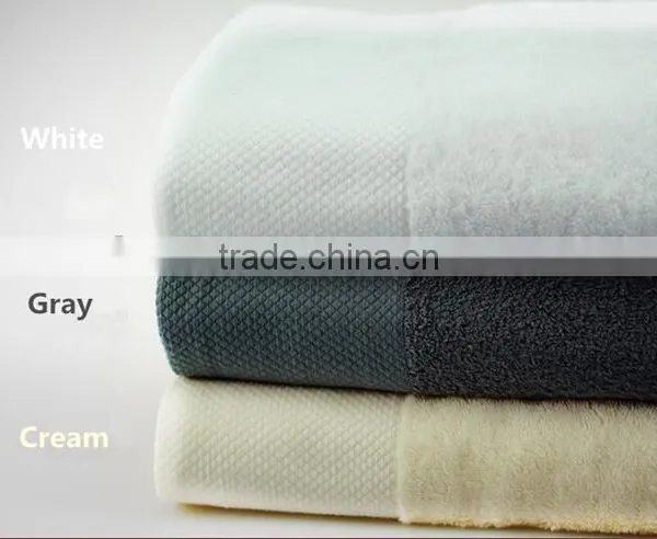 Newest Design Cotton Sateen Towel Solid Color Wholesale Used Bath Towels photo-2