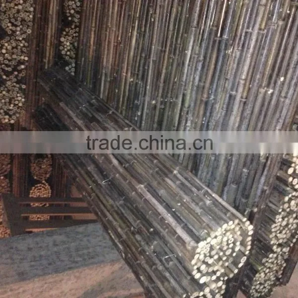 Black Bamboo Fence