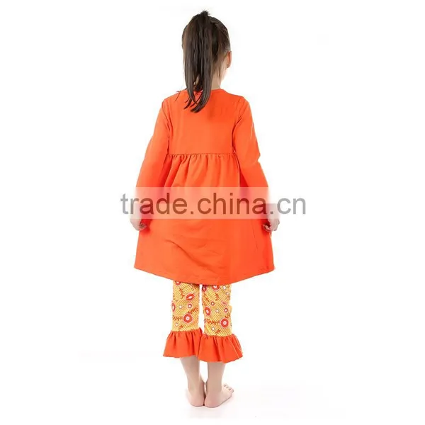 Hot Sale High Quality Fall Winter Persnickety Remake Custmes Baby Girls Ruffles Clothing Sets Wholesale Cheap Boutique Outfits photo-3