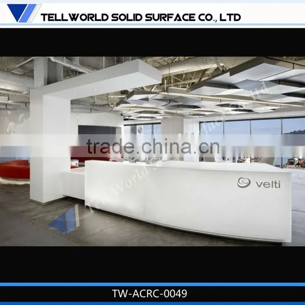 Modern Fancy Style Beauty Salon Reception Counter Hotel Reception Desk