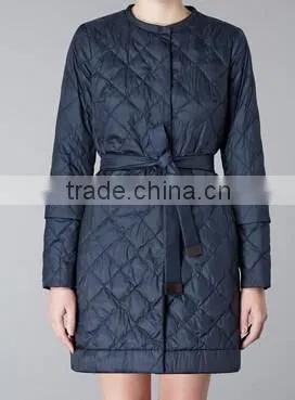 100% Polyester Womens Quilted Padded Jacket for Winter Season