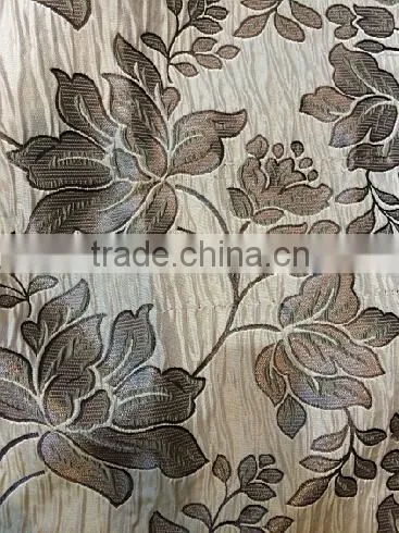 New Arrival Modern Cicular Big Flower Design Jacquard Curtain