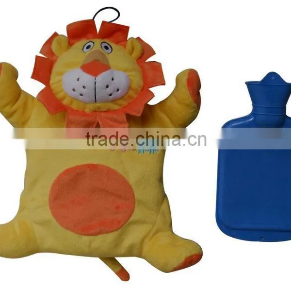 Soft Plush Lion Cover for Hot Water Bottle and Heat Bag,hot Water Bag Cover