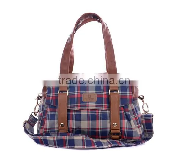 Hot Selling Colorful Plaid Canvas Lady Messenger Bags photo-6