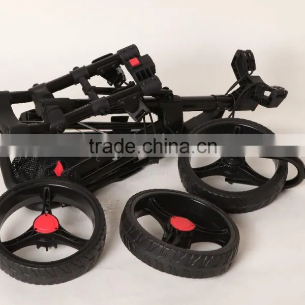2016 Brand New Fold Light Weight 3 Wheels Push Pull Golf Trolley Manual Golf Cart photo-5