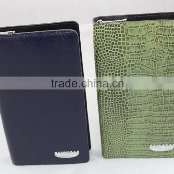 2015 Newest Style Leather Wallet, High Quality Different Leather Men's Wallet With Metal Logo Fashion Wallet photo-4