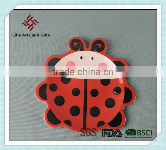 Coccinella Septempunctata Shape Melamine Children Dinner Set photo-2
