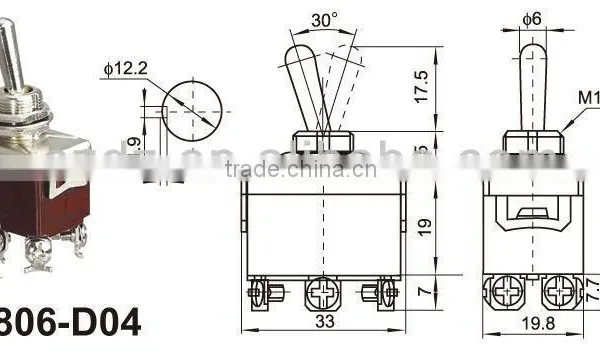 Machinery Toggle Switch,on off on Toggle Switch,micro Toggle Switch photo-6