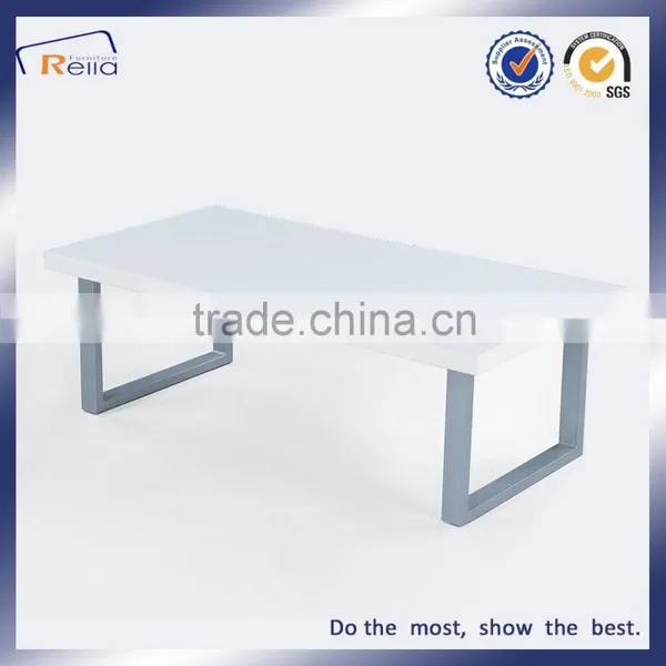 Living Room Furniture Style White MDF Coffee Table photo-2