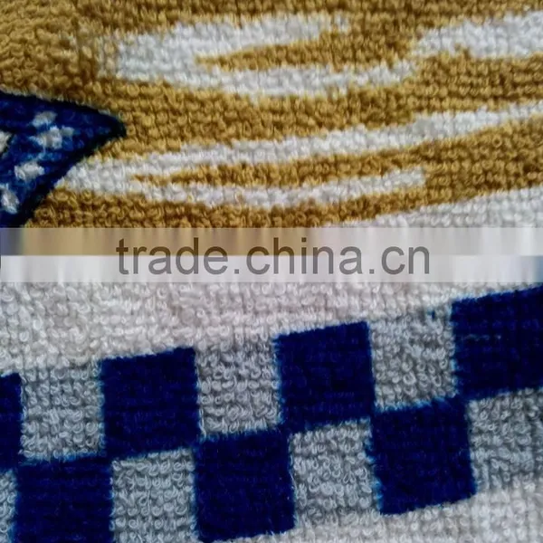 Green Check Border Terry Cotton Towel With Pigment Printing Waist Apron photo-6