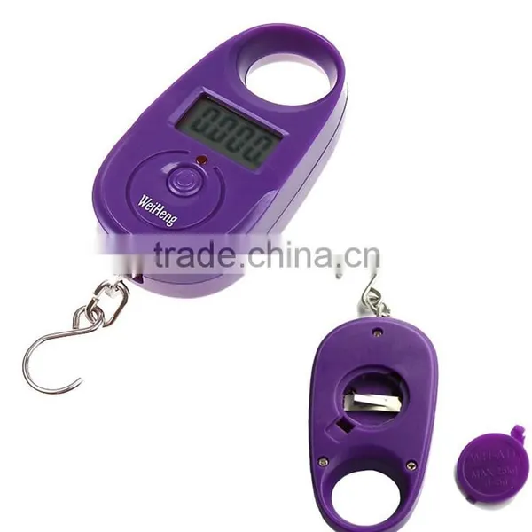 Digital Electronic Portable Backlight Hook Luggage Hanging Mini Pocket LCD Travel Postal Pear-shaped Scale photo-3