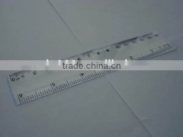 Kids Use Transparent 6' 15cm Unfolding Plastic Ruler for Promotion photo-4