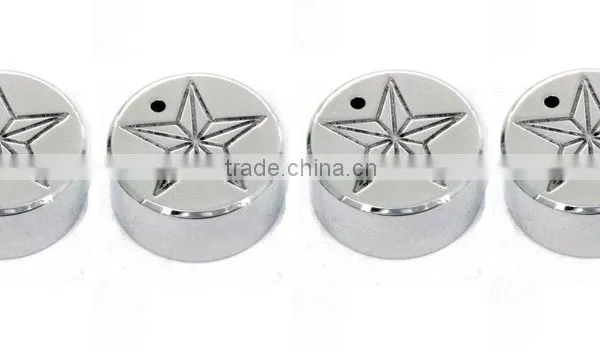 All Sales Interior Dash Knobs (set of 4) AC+4wd Knob- Star Polished