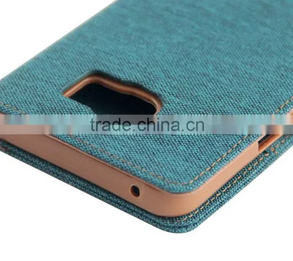 Mercury Goospery Canvas Jeans Diary Wallet Mobile Phone Flip Leather PU Cover Case for Samsung Galaxy Note 5 N920 photo-3