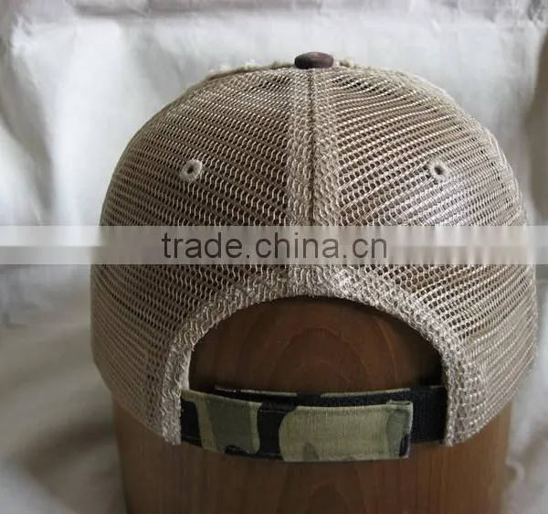 Stylish Washed Camo Trucker Cap photo-3