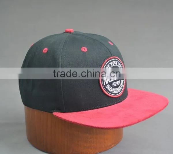 Black and Red Flat Brim Snapback photo-4