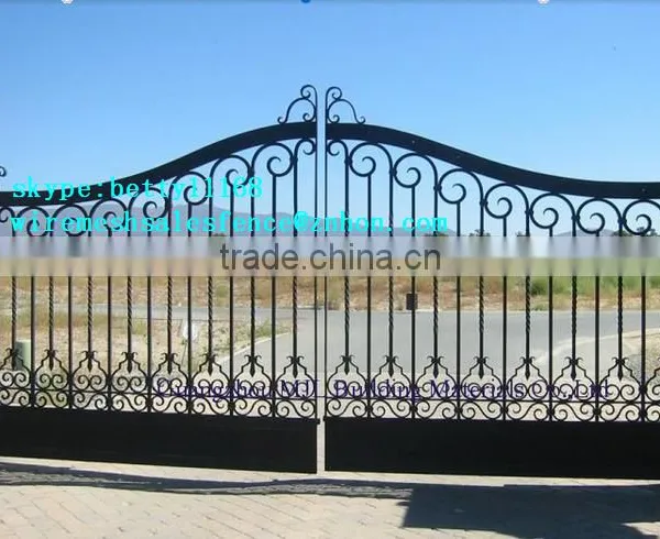 Retractable Main Fence Wrought Iron Gate Designs