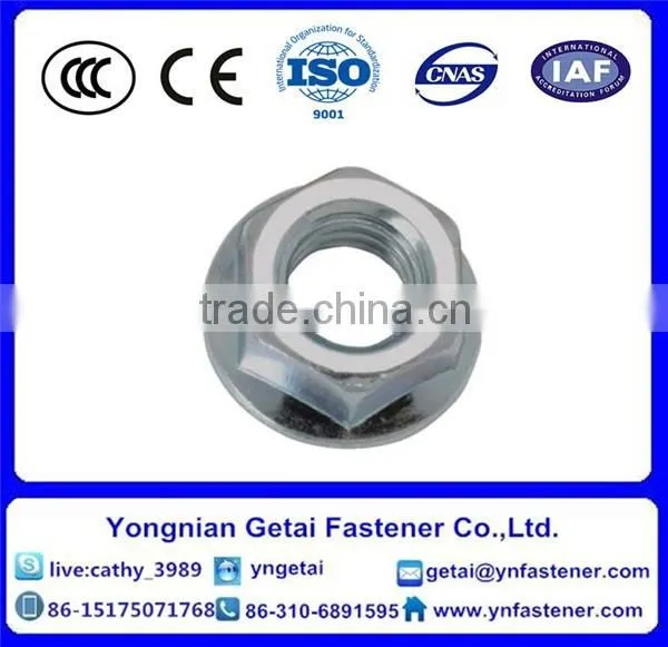 DIN6923 Hex Flange Nuts Serrated M6 Zinc Plated and Black photo-4