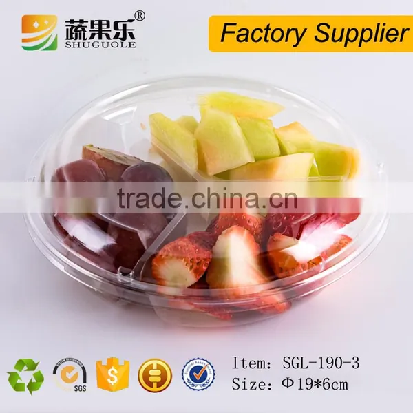 Disposable Plastic Fresh Fruit Salad Packaging Container photo-3