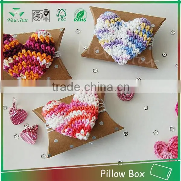 Funny DIY Kraft Printing Paper Pillow Packaging Box