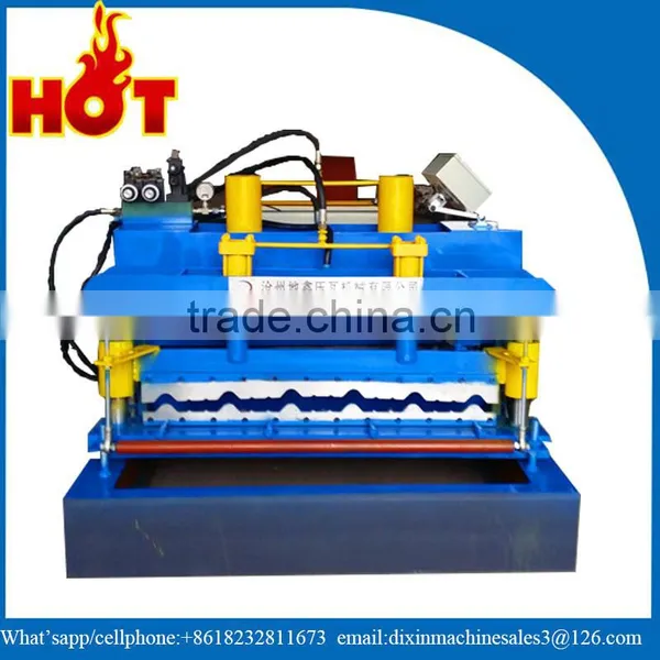 Colored Steel Roofing Step Sheets Cold Forming Production Line/Metal Glazing Step Tiles Roller Former Making Machinery photo-4