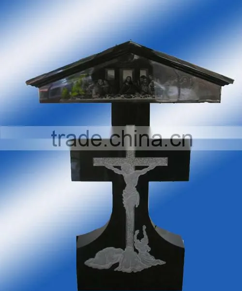 American Style Granite Tombstone With Carving Stone HT-S-MB109