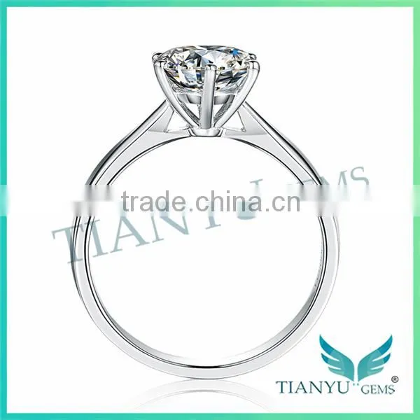 1Carat Moissanite Diamond Wedding 925 Sterling Sliver Engagement Ring for Women photo-3
