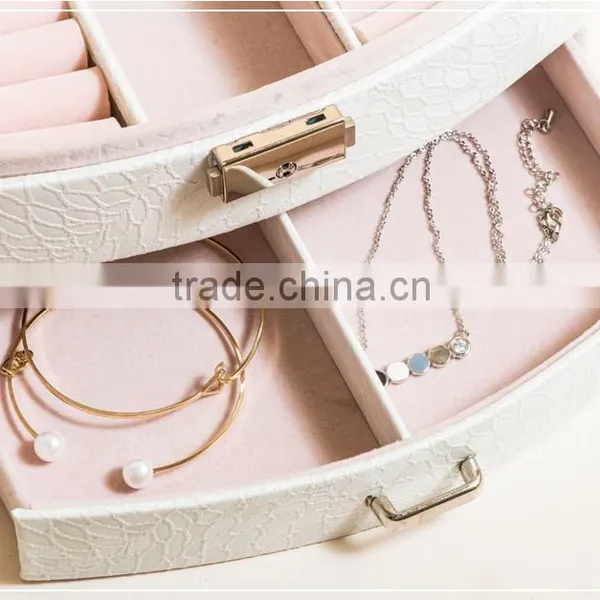 Chinese Factories Wholesale Custom Luxurious Leather Jewelry Box, Multi-function Makeup Box photo-6