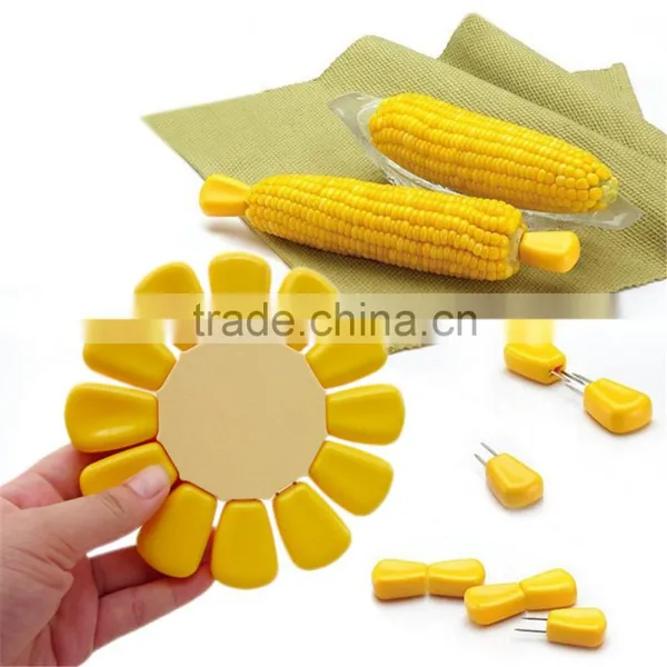 Good Quality Wholesale Corn Needle Fork Kitchen Mini Bbq Stainless Steel Plastic Fork photo-2