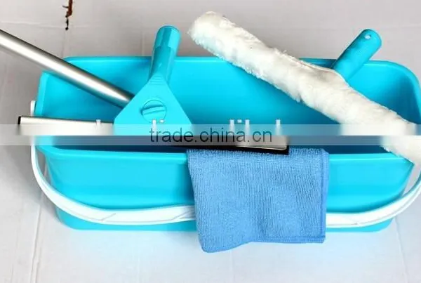 5pc Set Window Washer Glass Washer Rubber Squeegee and Bucket Set HD3501 photo-2