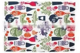 COTTON TEATOWEL ORGANIC PRINTED