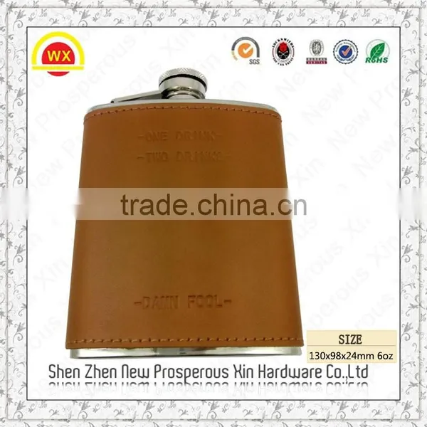 Fashionable Whiskey Hip Flask / Mirror Finish Copper Hip Flask photo-2