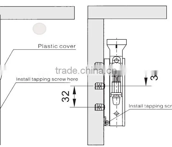 Furniture Hardware Kitchen Concealed Hanging Cabinet Hanger Bracket photo-2