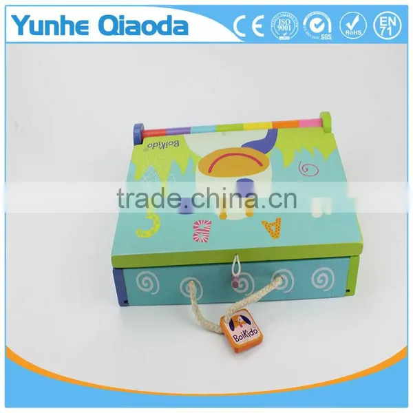 Early Learning Wooden Alphabet Teaching Magnetic Wooden Box photo-4