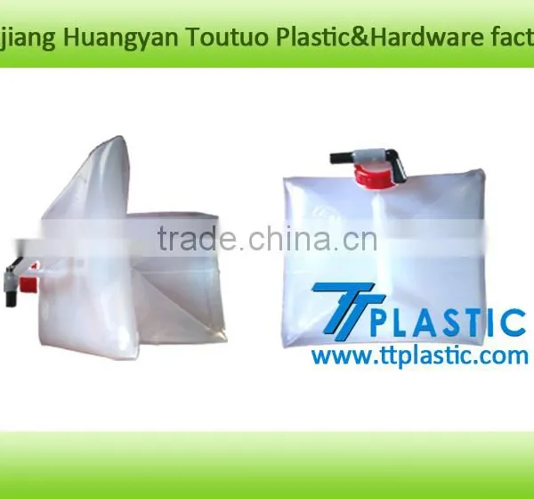 LDPE Outdoor Water Bags Plastic Collapsible Outdoor Camping Water 15 Liter photo-5