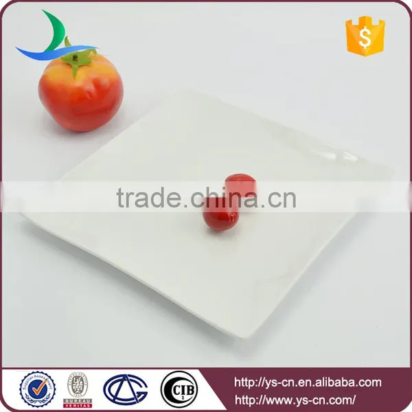 New Product Square Shape White Catering Ceramic Plate photo-3