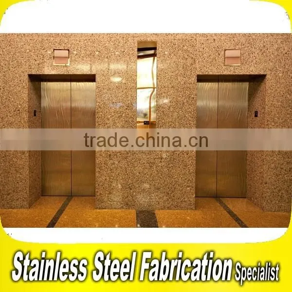 Shopping Mall Elevator Decoration Stainless Steel Elevator Door Panel on Sale photo-4