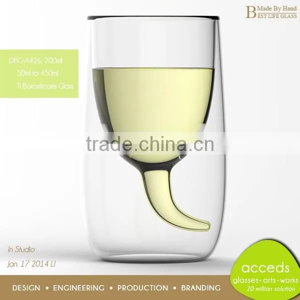 Different Shaped Borosilicate Glass Christmas China Tea Cups Wholesale photo-4